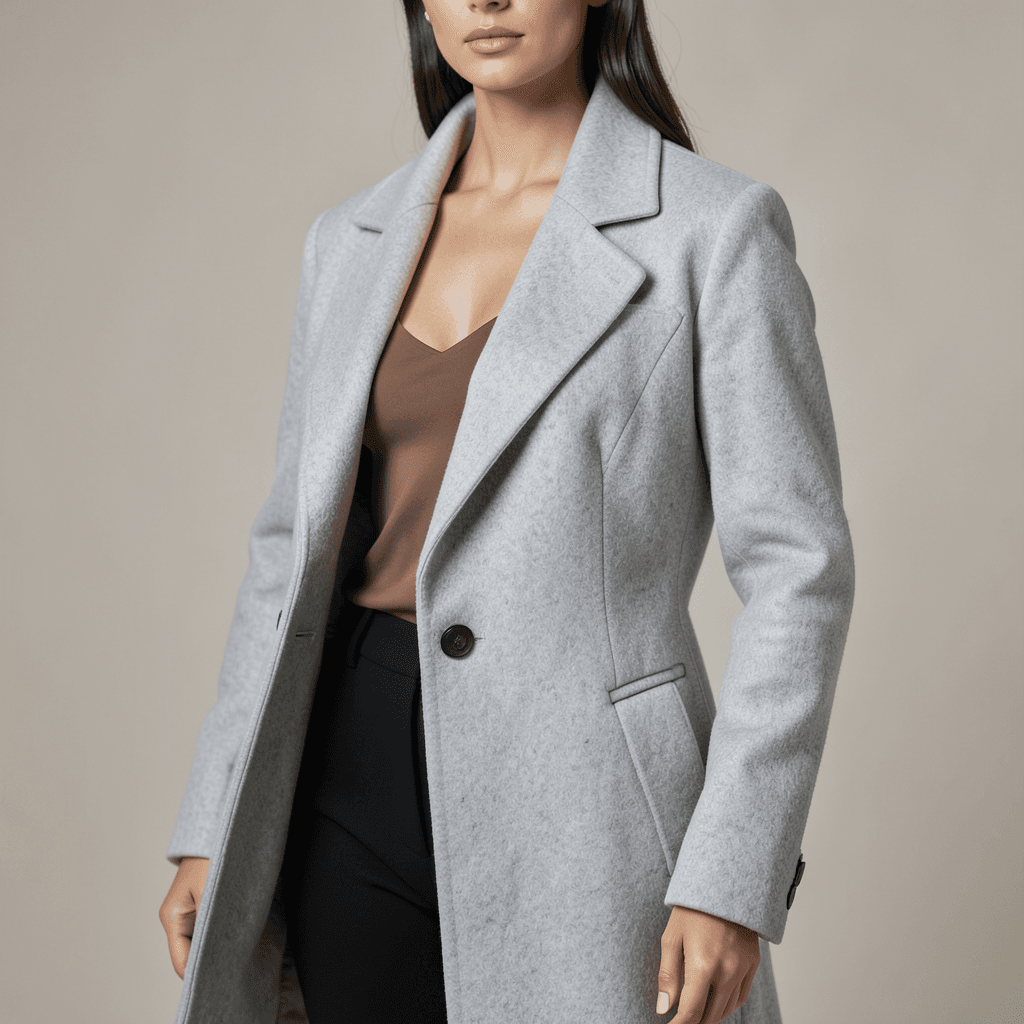 Blazer Lana Oversize Piedra